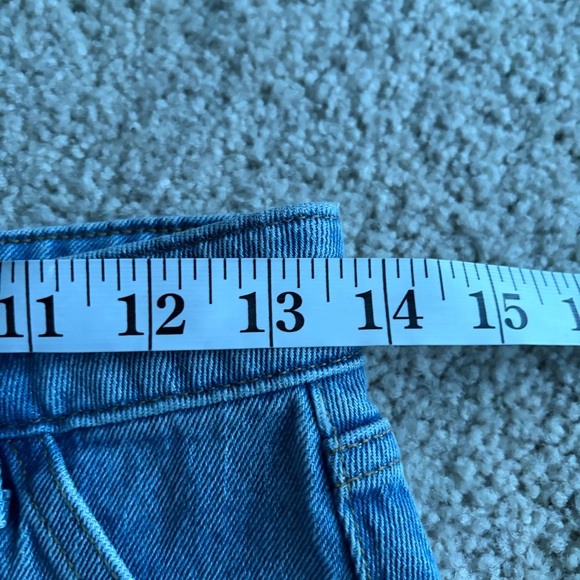 Seventy + mochi elodie jean ruffle hem festival mini blue jean skirt 4(27) NWT - Picture 13 of 15